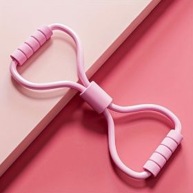 8-Shaped Elastic Resistance Band (Option: Pink)