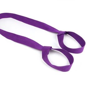 Yoga Mat Strap For Carrying, Adjustable Yoga Mat Carrier, Multiple Colour Yoga Mat Sling, Stretching Band, Durable Exercise Strap For Yoga, Pilat (Color: Purple)